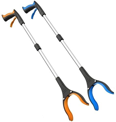 FitPlus - Outil de préhension avec aimant puissant, outil de préhension premium de 32 pouces, outil de préhension avec aimant puissant pour les personnes âgées, léger, extra long et pratique pour les