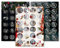 Adventskalender Aufkleber Set (Zahlen 1-24) - 3 x 24 Sticker für Kalender zum selber basteln für Weihnachten - Adventskalenderzahlen Etiketten selbstklebend - Zahlenaufkleber - Nummern Papiertüten