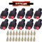 CESFONJER Batterie Stecker 45A, Batterie Schnellkupplung Stecker Terminal/Steckverbindung/Stecker/Batterie verbindung 45A (10 Paar Rot+Schwarz)
