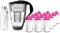 PearlCo - Glas-Wasserfilter (schwarz) mit 12 Magnesium classic Filterkartuschen + 1 Trinkflasche aus Glas