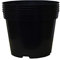 Muddy Hands Pack of 5 Black Plastic Plant Pots Outdoor Garden Round Nursery Herb Flower Planters (3 Litre)