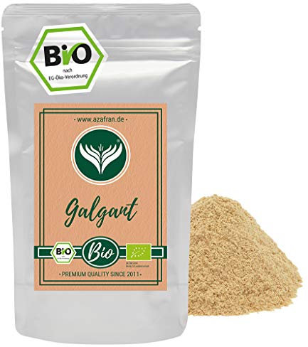 Azafran BIO Galgant Wurzel gemahlen (Pulver), Galgantpulver 250g