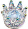 Uposao Vaso Dappengglas para arte de uñas, corona de cristal, Nail Art acrílico líquido polvo Dappe Dish Claro Nail Art Taza de cristal líquido polvo depósito Beauty accesorios Nail Art Herramienta