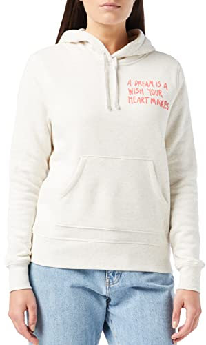 Amazon Essentials Disney | Marvel | Star Wars | Princess Women's Fleece Sweater Hoodie Sweatshirts (Available in Plus Size), White, XS