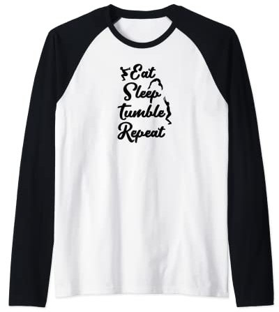 Manger Sommeil Tumble Répéter Gymnastique Gymnaste Manche Raglan
