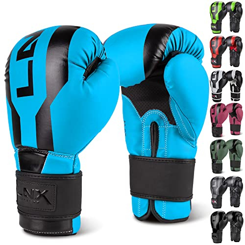 LNX Boxhandschuhe Stealth - Männer Frauen 8 10 12 14 16 Oz - ideal für Kickboxen Boxen Muay Thai MMA Kampfsport Sparring Training UVM