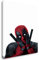 Artis Prints Leinwandbild Deadpool | Hollywood - Marvel - Film, Wandbild auf Keilrahmen gespannt - Klein bis XXL, Wohnzimmer - Flur - Dekoration