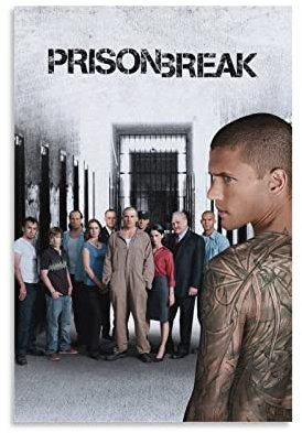 Prison Break TV-Serie Poster Leinwand Kunst Dekoratives Gemälde Bild Druck Modern Familie Junge Mädchen Schlafzimmer Wohnzimmer Dekoration Wanddekoration Poster 30 x 45 cm
