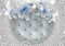 wandmotiv24 Fototapete Ornament Lilien weiß blau, 400 x 280 cm - selbstklebende Strukturtapete, Wanddeko, Wandbild, Wandtapete, Blumen, Grau, Leder M1739