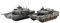 Hasegawa 30069 1/72 M1 Abrams & Leopard 2 Modellbausatz, Mehrfarbig