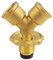Propane Splitter Adapter Gas Tank Tee Adapter Tee Connector Hose 2 Way Cylinder Bottle Adapter for, BBQ Grills, Home, Copper