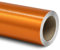Folindo® 3D Chrom gebürstet Orange Autofolie (20€/m²) | 50 x 152 cm | Selbstklebende Luftkanal Folie zur Auto Folierung | Blasenfrei
