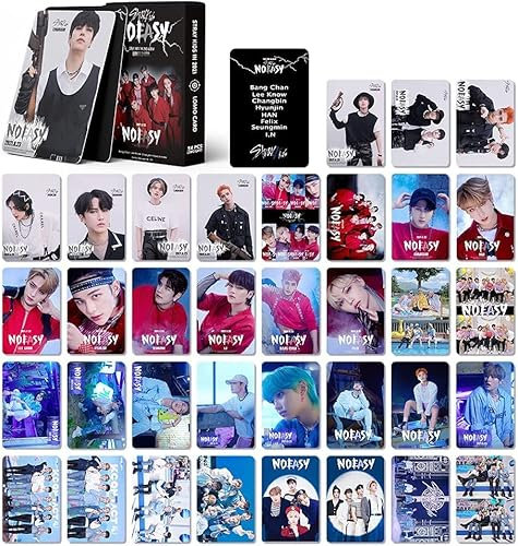 54 Stück Kpop Stray Kids Photocards Stray Kids NOEASY Album Lomo Karte Stray Kids Mini Foto Karten Stray Kids NOEASY Poster Karten für Fans