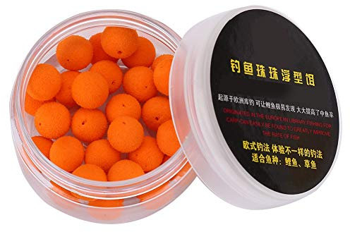 30 Stück Helle, Weiche Karpfen-Boilies, Ultraleichter Karpfen-Angelköder, Pop-Up, Weiche Pellets, Köder, Schwimmender Köder (Orangen-Süßkartoffel-Geschmack 12MM)