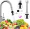 KARBAG 2Pcs Kitchen Tap Spray Head, 360° Swivel Aerator With 2 Modes Universal Extension for 22/24mm Faucet Extender (Short & Long)