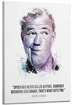 VZRSQZK Poster mit Fernsehmoderator Jeremy Clarkson, dekoratives Gemälde, Leinwand, Wandposter und Kunstdruck, modernes Familienschlafzimmer-Dekor-Poster, 30 x 45 cm