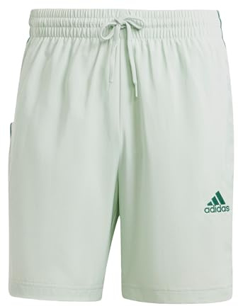 adidas Men's AEROREADY Essentials Chelsea 3-Stripes Shorts, Linen Green F22, S Tall