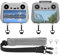 BRDRC RC 2 Schlüsselband, Umhängeband für DJI RC 2/RC/RC Pro Controller, weiches Leder PU Lanyard für DJI Mini 4 Pro/Mini 3 Pro/AIR 3/Mini 2 SE/Mavic 3 Pro/Classic/AIR 2S Drohnenzubehör, GRAU