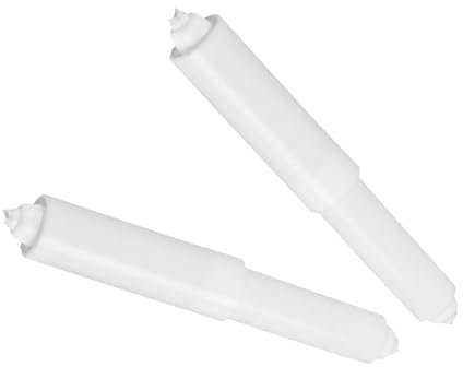 Rumyve2pcs Plastic Toilet Roll,Bathroom Toilet Replacement Roll Spring,Toilet Roll Holder Towel Roll Wall Mount