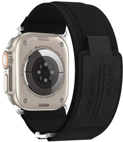 Cinturino Nylon Compatibile con Apple Watch Ultra 2 49mm, Bracciale Traspirante per iWatch Ultra Uomo