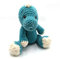 Kuscheltier Dino gehäkelt, für Baby und Kleinkinder (Altgrün)