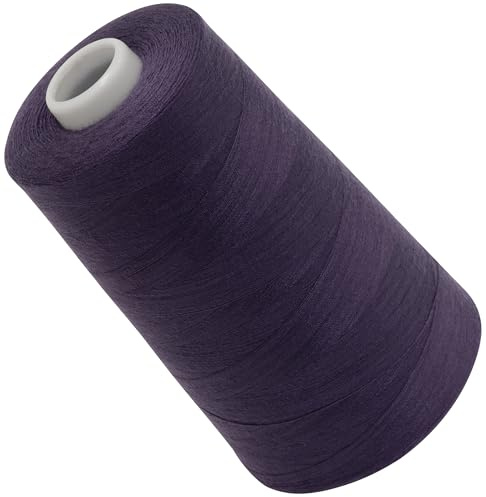 AERZETIX - C72512 - Nähgarnkonus 120 (40/2) 4000 m - aus polyester - konfektion, kurzwaren, garn, kordel, schnur, nähen, kleidung, faden - farbe lila - aubergine - perl
