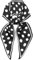 FonVan Seidenschal Seide Haarschal für Damen, Halstücher, Bandana, Satin Schal Kopftuch, Halstücher für Handtaschen, Handtaschen-Zubehör, Seidentücher Scarf (Black and White Spots)