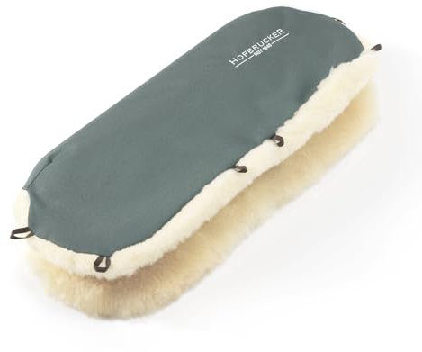 Hofbrucker Handwärmer/echter Lammfell Muff Kinderwagen, Buggy, Sportwagen, Radanhänger/warme Handschuhe, Funktionshandmuff wasserabweisend, windabweisend