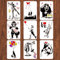 INFUNLY 9 Stück Banksy Schablonen Set zum Zeichnen und Malen Wiederverwendbare Banksy Street Draffiti Schablone zum Malen Banksy Style Pattern Art Stencil zum Malen auf Wandfliesen