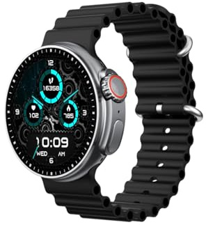 DCU TECNOLOGIC - Boston Smartwatch – Amoled Display 1,43 Zoll – Anrufe über Bluetooth und Benachrichtigungen – Sportmodi – Überwachung der Gesundheit – 2 Armbänder aus Silikon, Regular, Urban oder