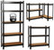 Garage Shelving Units,5 Tier Shelving Unit Garage Shelves Storage Shelf Heavy Duty Shed Storage Racking Shelf Metal Boltless for Warehouse Workshop Office (Black, 90X40X180)