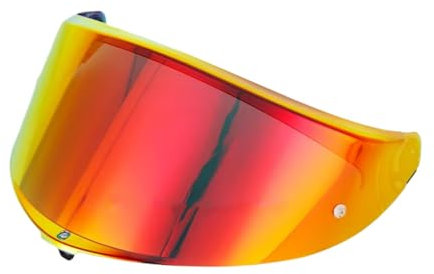 Guajiro - Visiera per casco compatibile con AGV K6 - Schermo in policarbonato rinforzato predisposto per Pinlock (Rosso)
