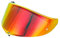 Guajiro - Visiera per casco compatibile con AGV K6 - Schermo in policarbonato rinforzato predisposto per Pinlock (Rosso)
