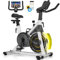 CHAOKE Heimtrainer Fahrrad mit App, 2025 Leiser Hometrainer mit Magnetwiderstand, Verstellbarem Sitz und Griff, LCD-Ergometer, Stationäres Fitnessbike mit großem Tablet-Halter, Bis 150KG