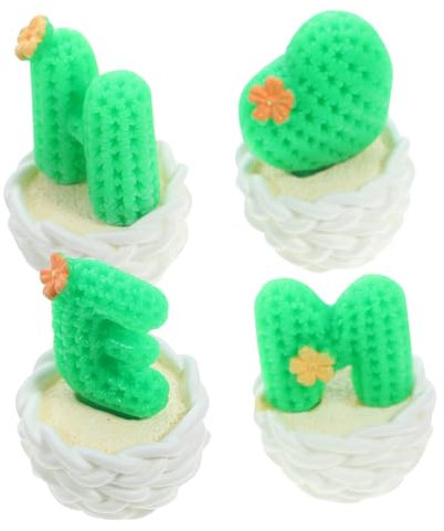 IWOWHERO 4stücke Künstliche Sukkulenten Pflanzen Mini Topfpflanze Faux Sukkulenten Künstliche Topfpflanze