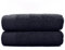 HIPERMANTA Juego de 2 Toallas 100% Algodon. 500 gr/m2. (2 Toallas Ducha Grande 100x140) Alta Absorcion. Toallas Suaves y Resistentes Aptas para Gimnasio. Color Negro