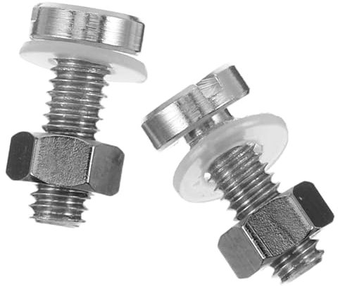 ifundom 2pcs Turntable Cartridge Screws: Precision M2.5 Miniature Metal Screws for Headshell Mounting - Replacement Parts for Vinyl Record Player Repair