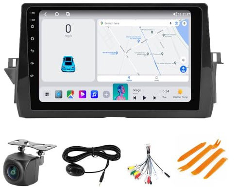 Stereo Radio for Toyota Camry 2021 2022 2023 2024 - Biorunn Wireless Car-Play Android Auto GPS Navigation - (4GB+64GB) Head Unit 10.1 Inch Blue-Tooth 5GWiFi Update Kit RDS FM DSP Camera Blue-Tooth