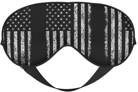 Amerikanische Camouflage-Schlafmaske, doppelseitig, weich, bequem, lichtblockierend, Augenabdeckung für Nachtruhe