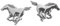 Pilot LA_15027 3D Emblem 'Mustang', selbstklebend, 2 Stück