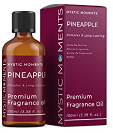 Mystic Moments | Pineapple Fragrance Oil | 100ml | Pineapple notes create a sweet tropical pineapple scent for candles, soaps, wax melts and diffusers.