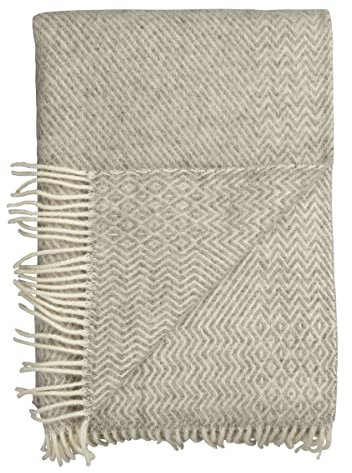 RØROS TWEED - Kattefot - Wolldecke aus norwegischer Lammwolle - Design von Judy D. Lundin - Deckenmaße: 140 x 220 cm