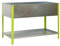 Simon Rack Huerto Urbano Metálico, Agujeros Drenaje, Capacidad 140 L, 850x900x600 mm, Huerto Terraza Exterior, Verde/Galva -Simon Garden