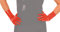 Anita Berg Latex-Handschuhe kurz Rubber Gloves, XXL rot