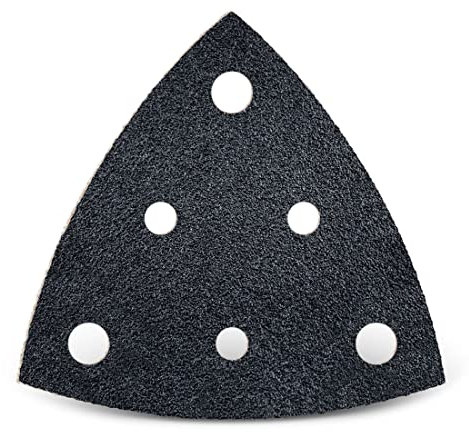 MENZER Black Klett-Schleifblätter, 82 mm, 6-Loch, f. Deltaschleifer, Siliciumcarbid (50 Stk.) K60