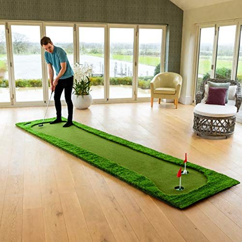 FORB Professional Putting Mat - Standard 12ft x 3.2ft or XL 13.1ft x 6.5ft - Outdoor & Indoor Golf Green Putting Mat To Improve Putting Skills | Golf Accessories