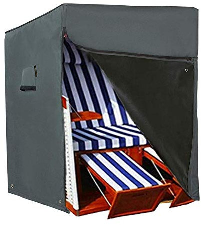 HENTEX Schutzhülle Strandkorb, Strandkorb Schutzhülle, atmungsaktive Hülle für optimalen Schutz, 137x100Dx140/165H cm