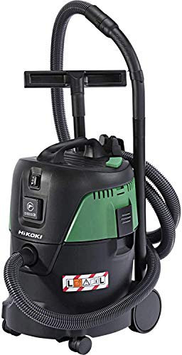 HiKOKI Aspirapolvere e liquidi - 21 L, 1000 W, classe L - Con funzione di accensione/spegnimento automatico, tubo da 3,5 m - Ideale per cantieri e officine