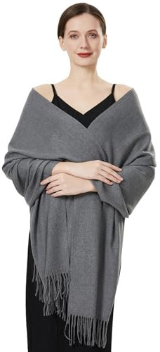 QBSM Schal Damen Warm Herbst Kaschmir Schals Für Damen & Herren Winterschal 20+ Farben Einfarbig & Pashmina Esprit