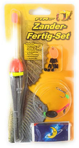 FTM Zander Gertig Set Angelset für Toten Köderfisch deadbait Knicklicht